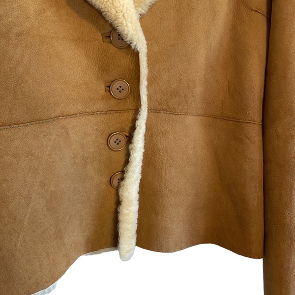 Sheri Bodell Tan Shearling Jacket - Picture 4 of 6
